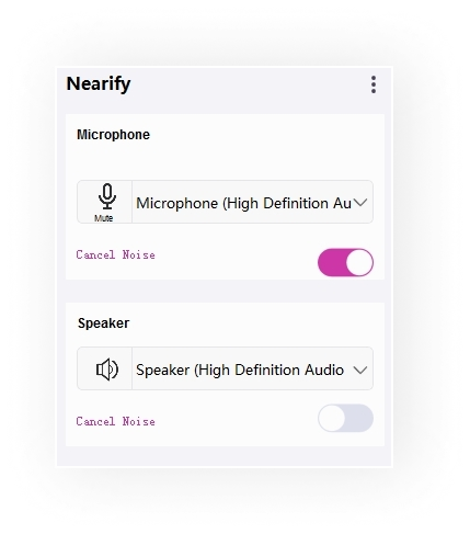 Bi-Directional Noise Cancelling