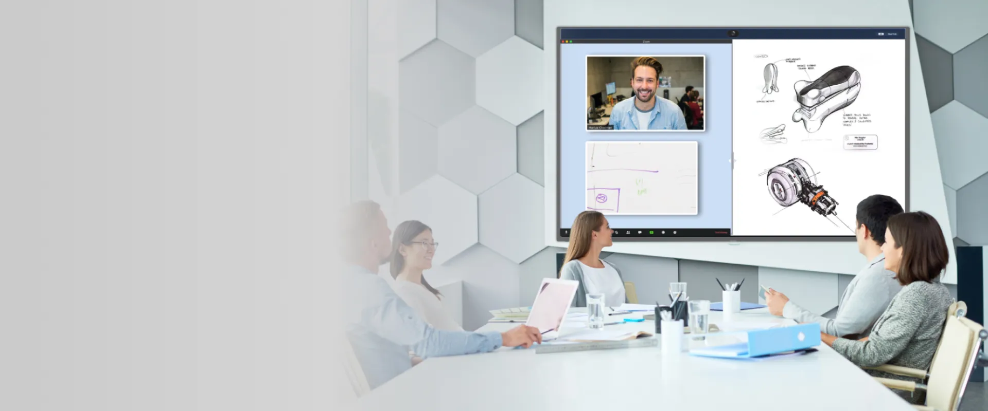 Remote Konferenzen 
 genauso produktiv 
 wie Konferenzen 
 im Büro