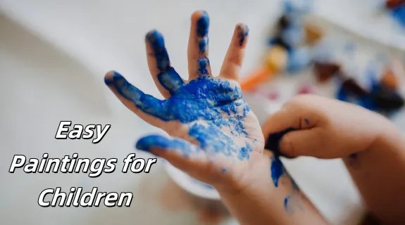 Color in children hands
