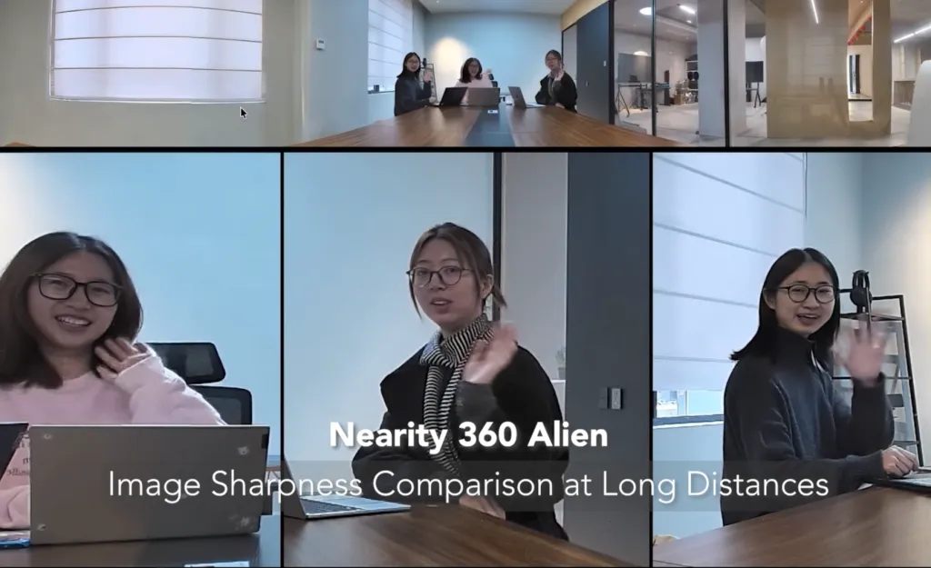 image produced by Nearity 360 Alien 10 feet away