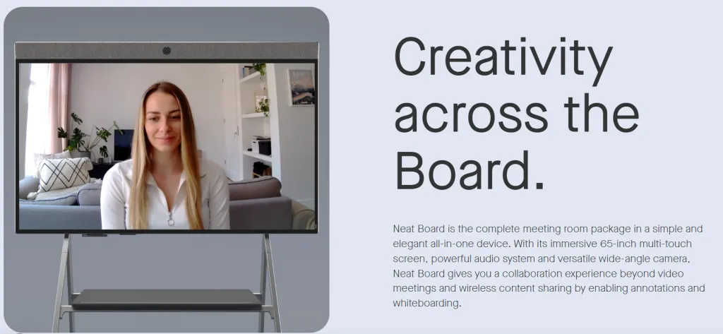 An interactive display is a significant long-term investmen while the neatboard plays well