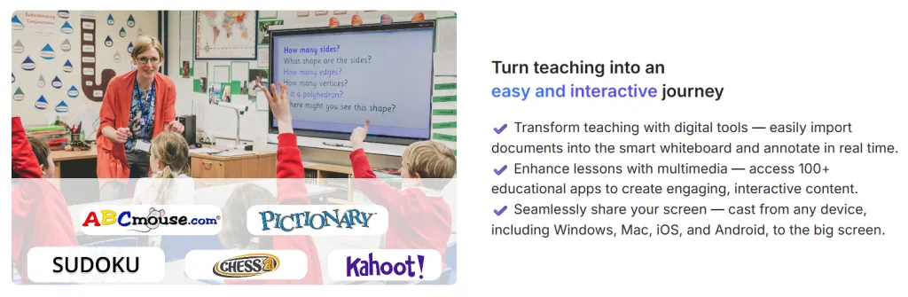 turn teaching into an easy and interactive journey