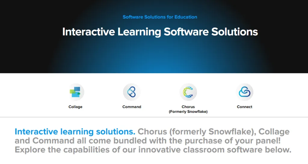 interactive learning software solutions provided by clear touch board