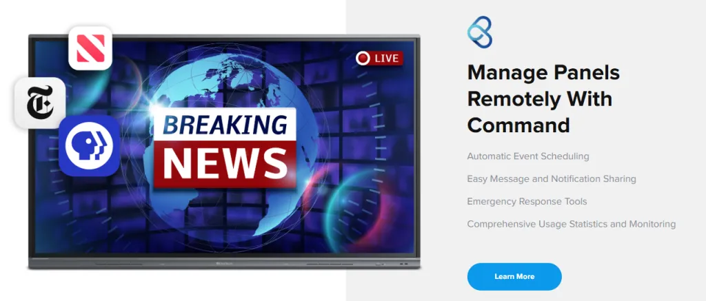 manage pannels remotely with command