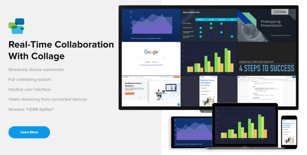 real-time collaboration with collage