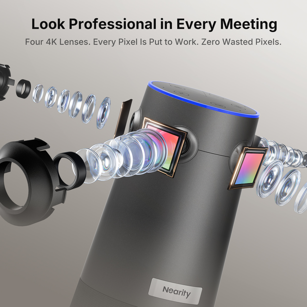 Nearity 360 Alien-4K 360° All-in-One Conference Camera | NearHub