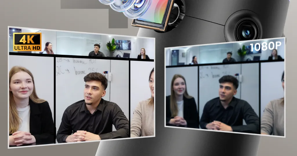 Photo comparison of lenses with different resolutions