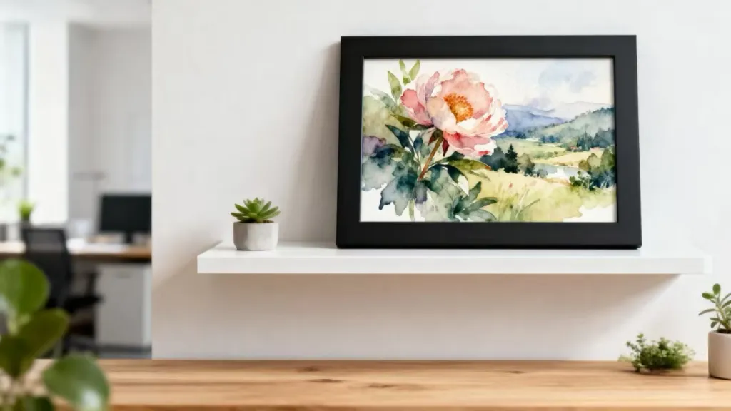battery powered digital picture frame