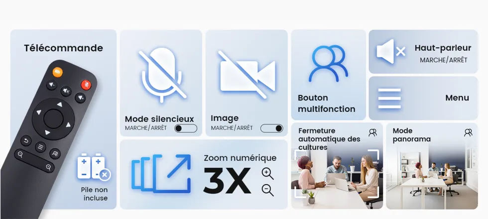 La webcam Nearity V30S est idéale pour les visioconférences et l'enseignement en classe