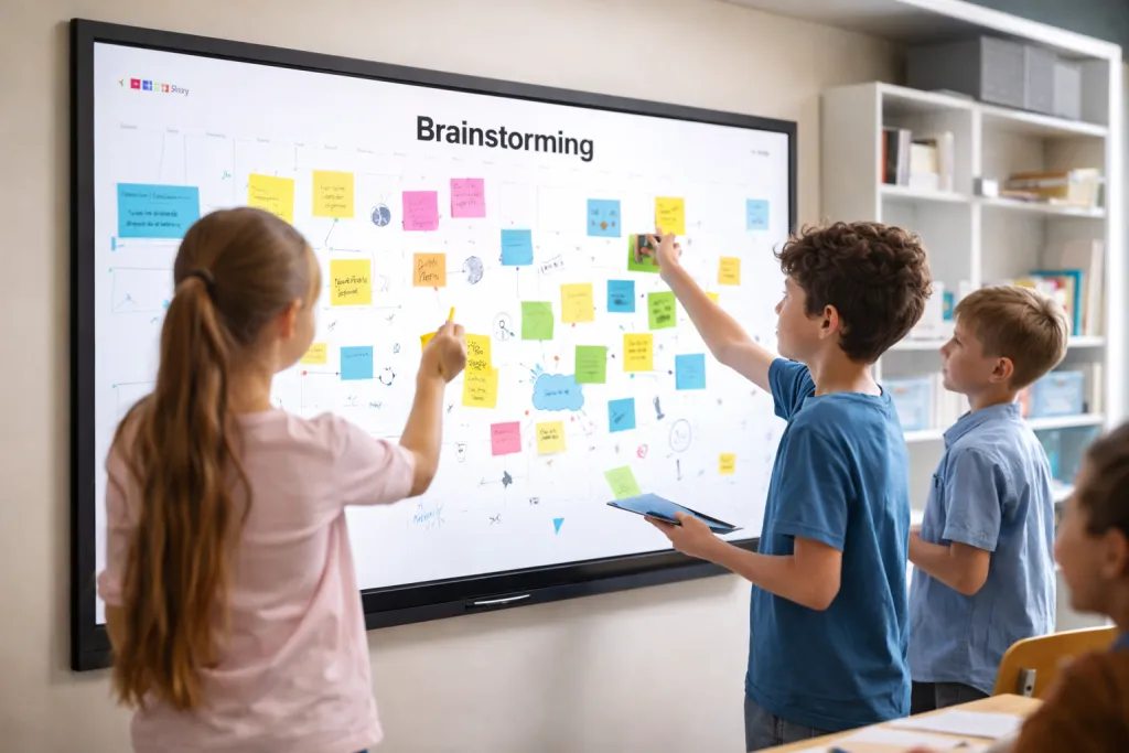 digitale Tafel im Klassenzimmer