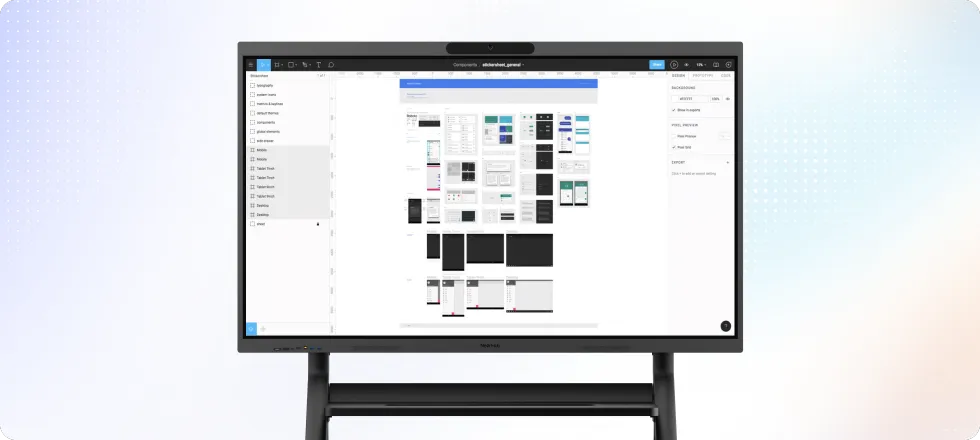 NearHub Board S Pro, tableau intelligent pour bureau utilisant Microsoft