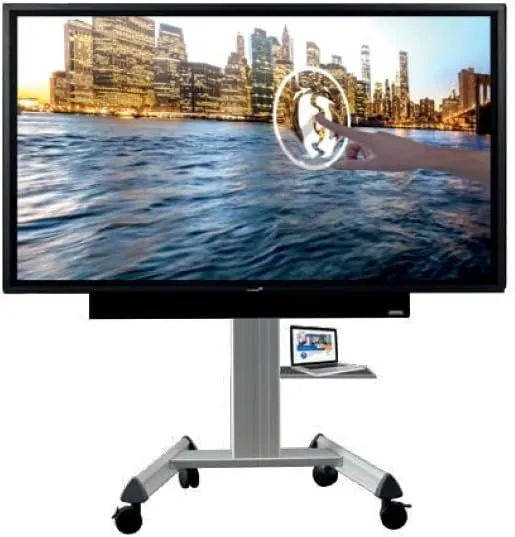 Legamaster digitales whiteboard mit rollen