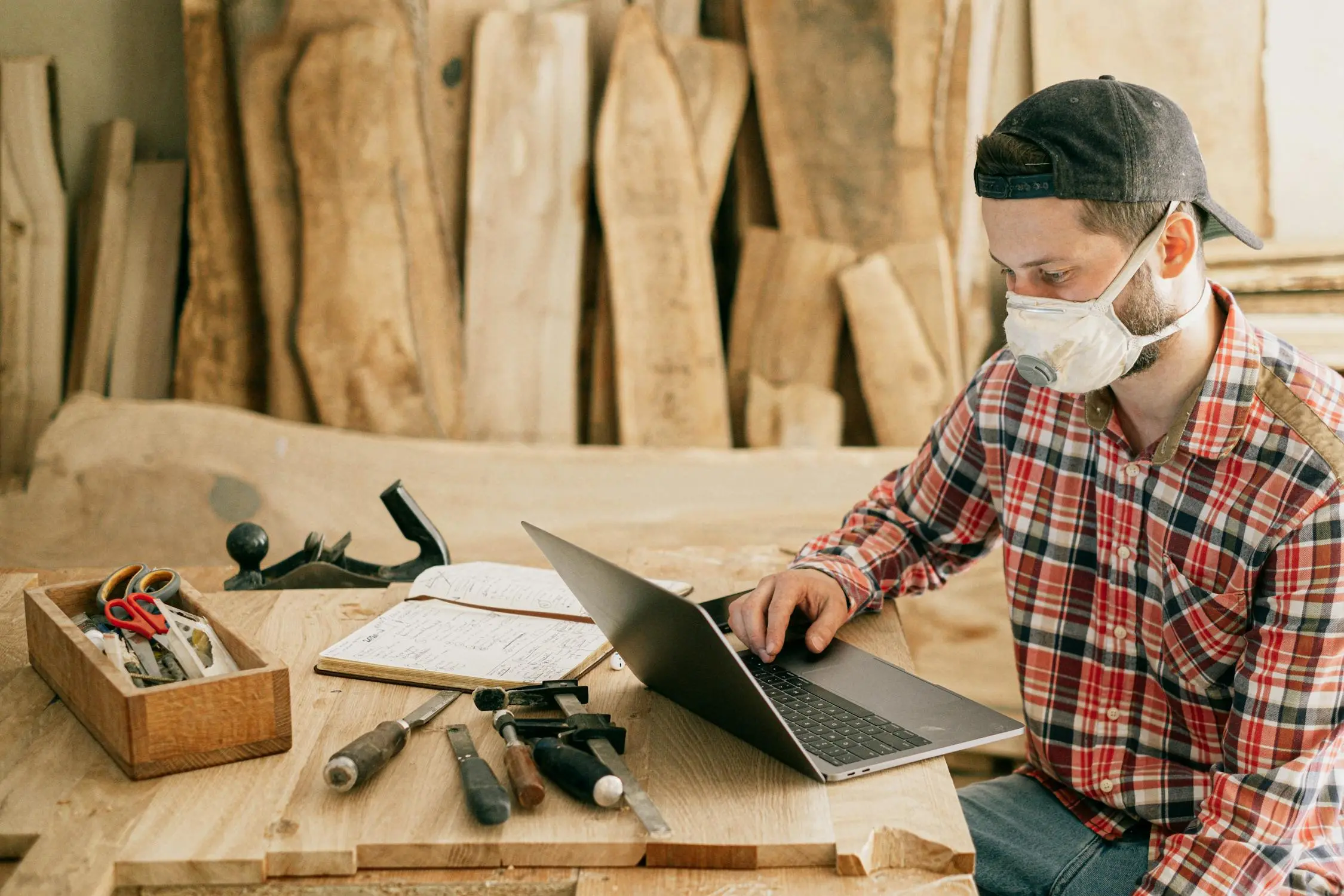 people work at home