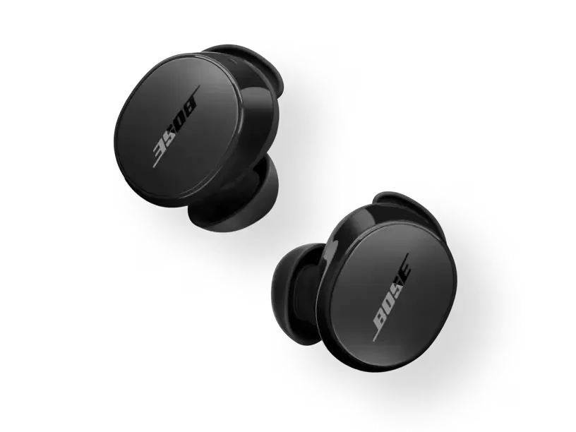 there is a black bose earbuds for meetings in the picture