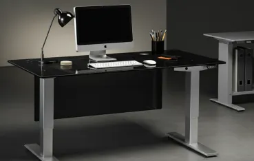 Tempered glass desks