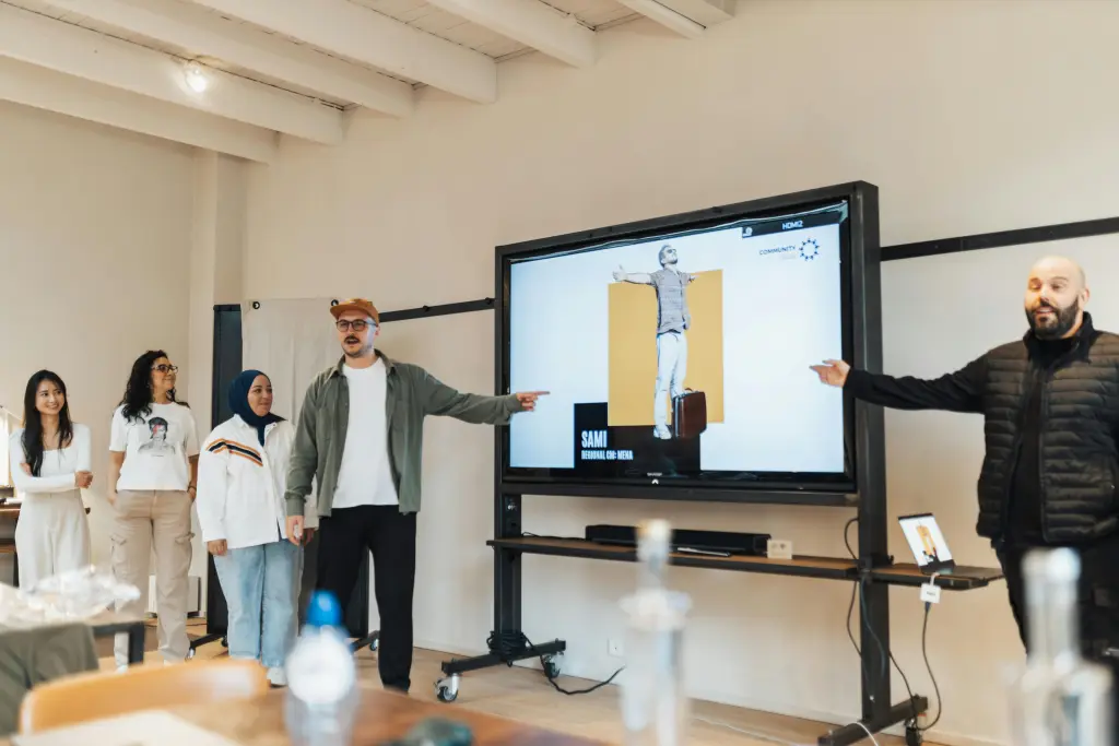 Verwenden des samsung flip pro zum praesentieren in einem meeting