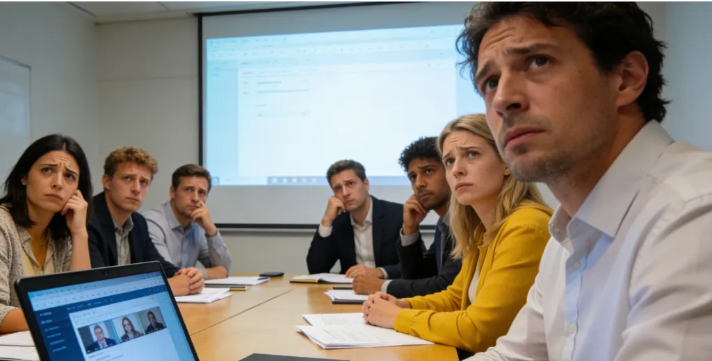 people are having a terrible hybrid meeting