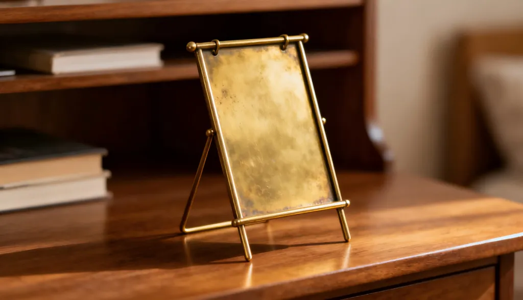The delicate brass construction