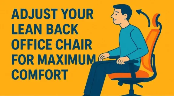 Adjusting lean back office chair for maximum comfort side banner
