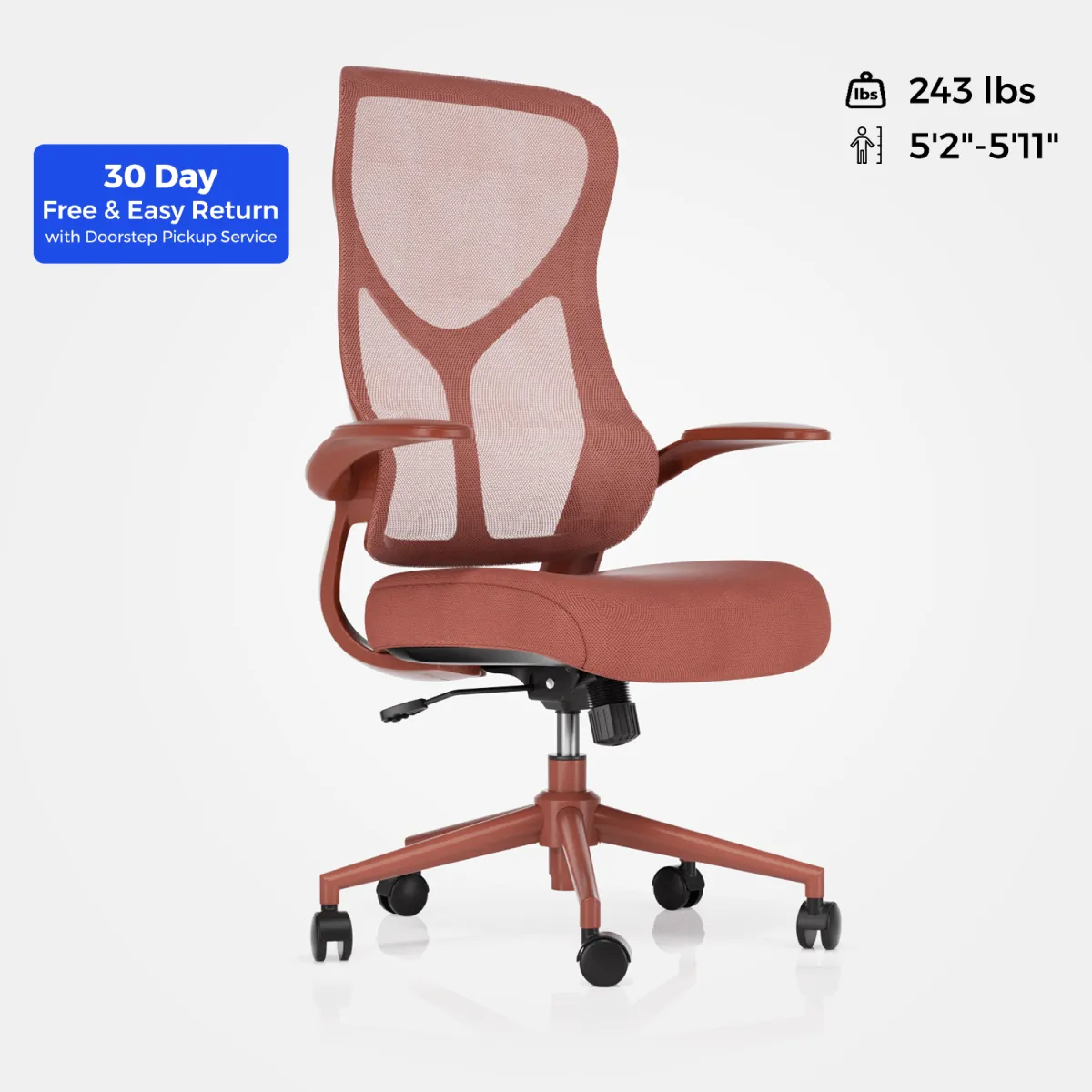 Red desk chair for small desk