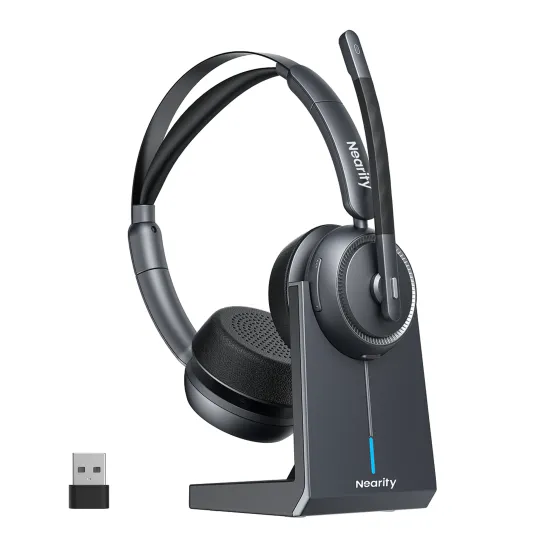headset with noise cancelling mic