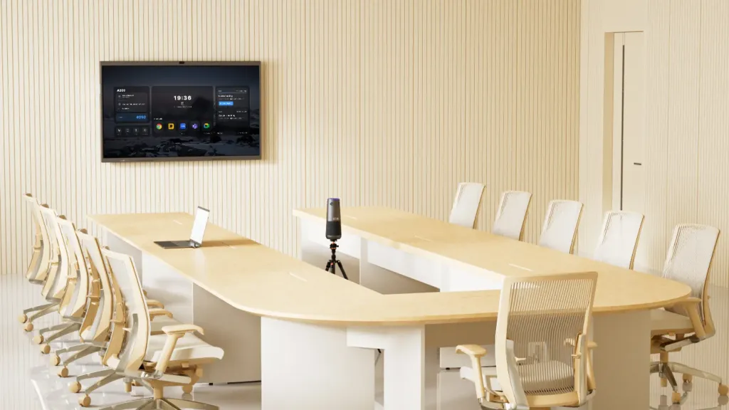 Nearity 360 Alien conference room camera for U-shaped room.