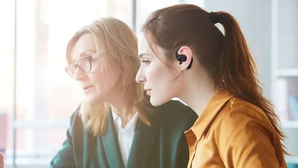 Wearing the best earbuds when calls