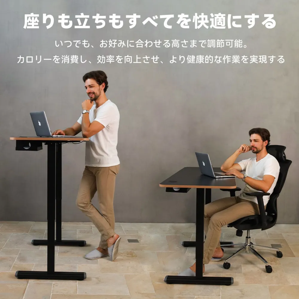 エルゴノミクススタンディングデスク詳細