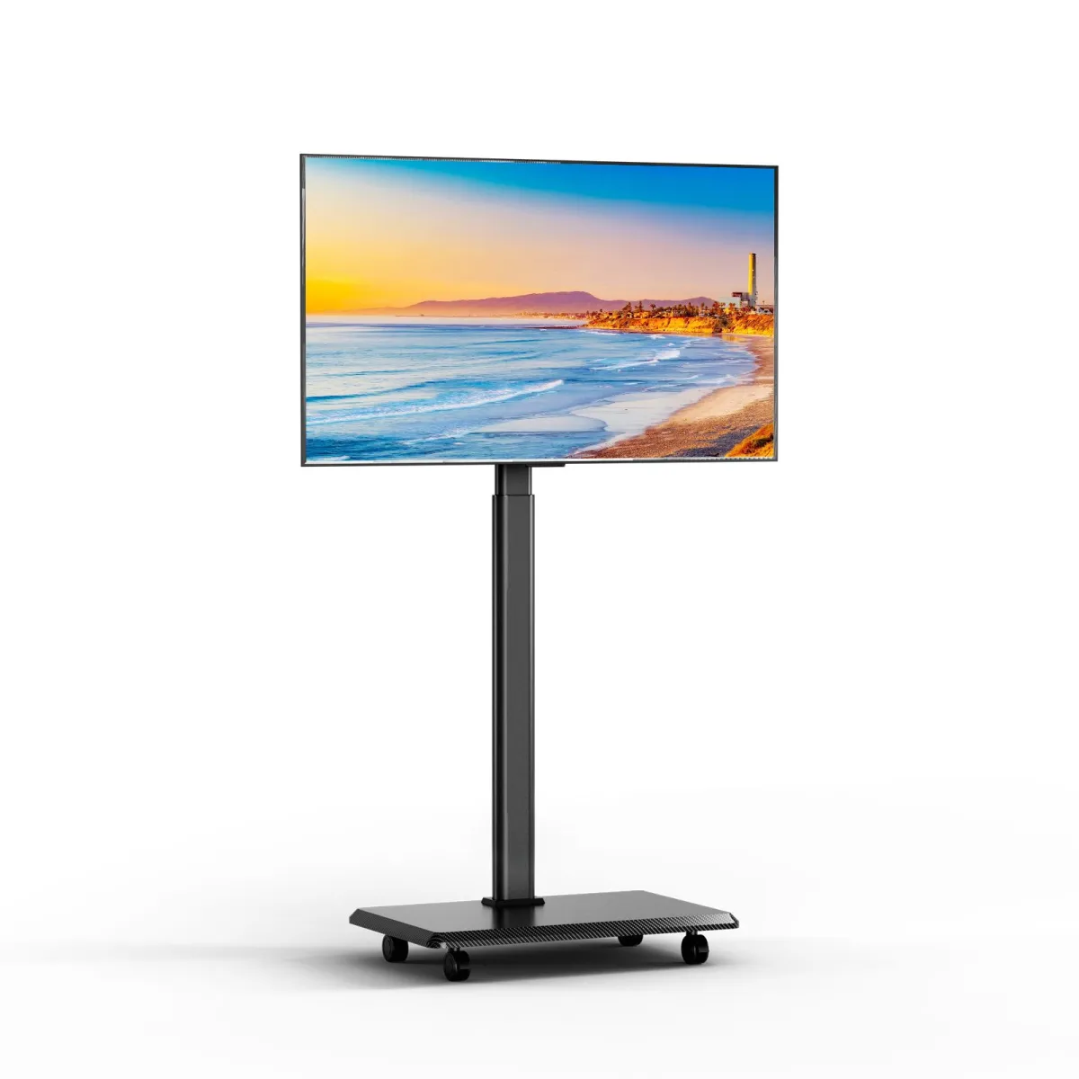 Black rolling stand TV NearHub OD20