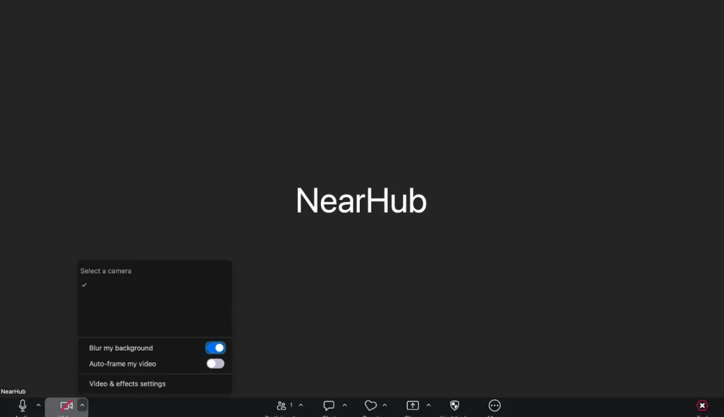 Blur background on mac or windows.