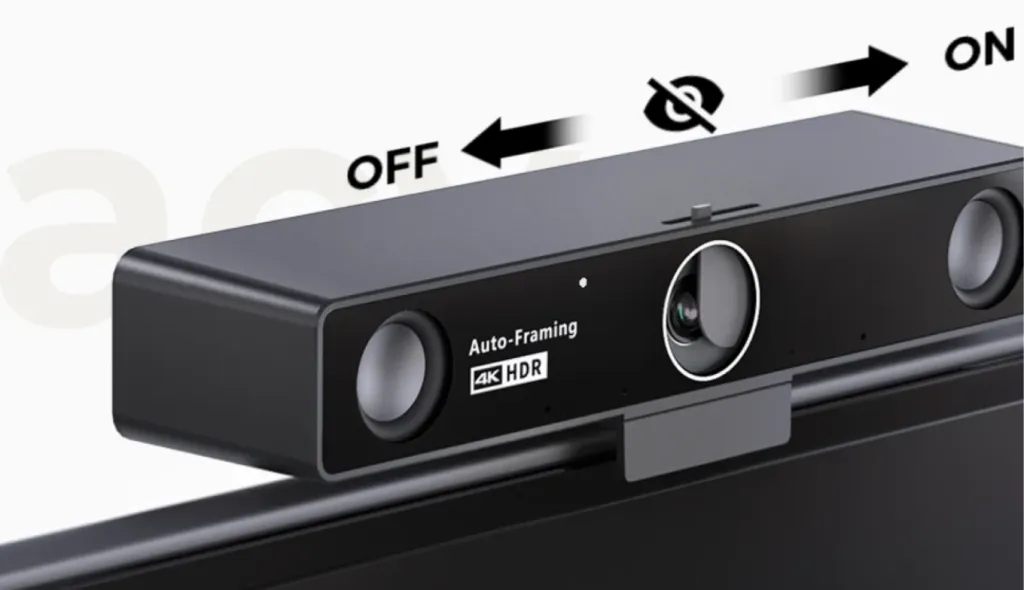 Nearity V30S has a built-in privacy shutter.