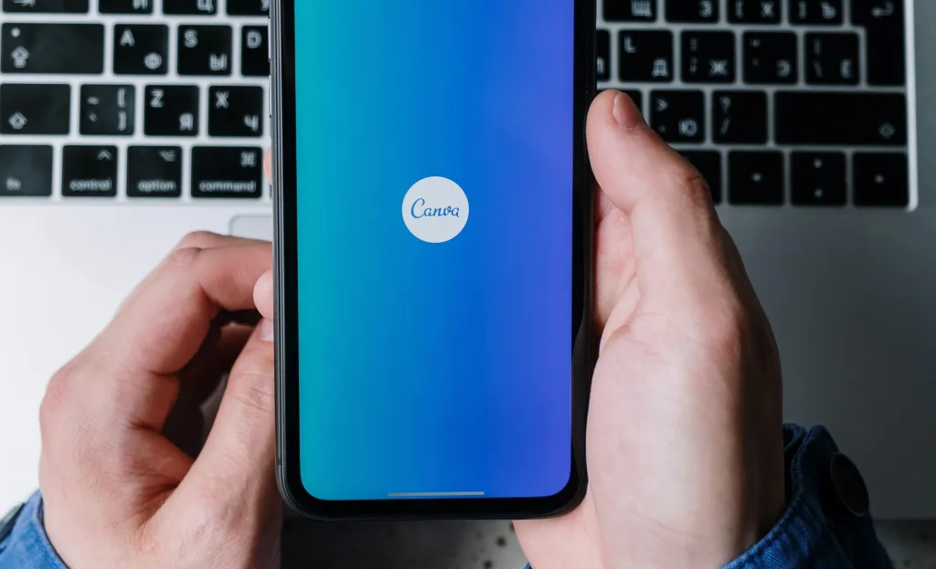 Canva def auf handy und laptop verwendet