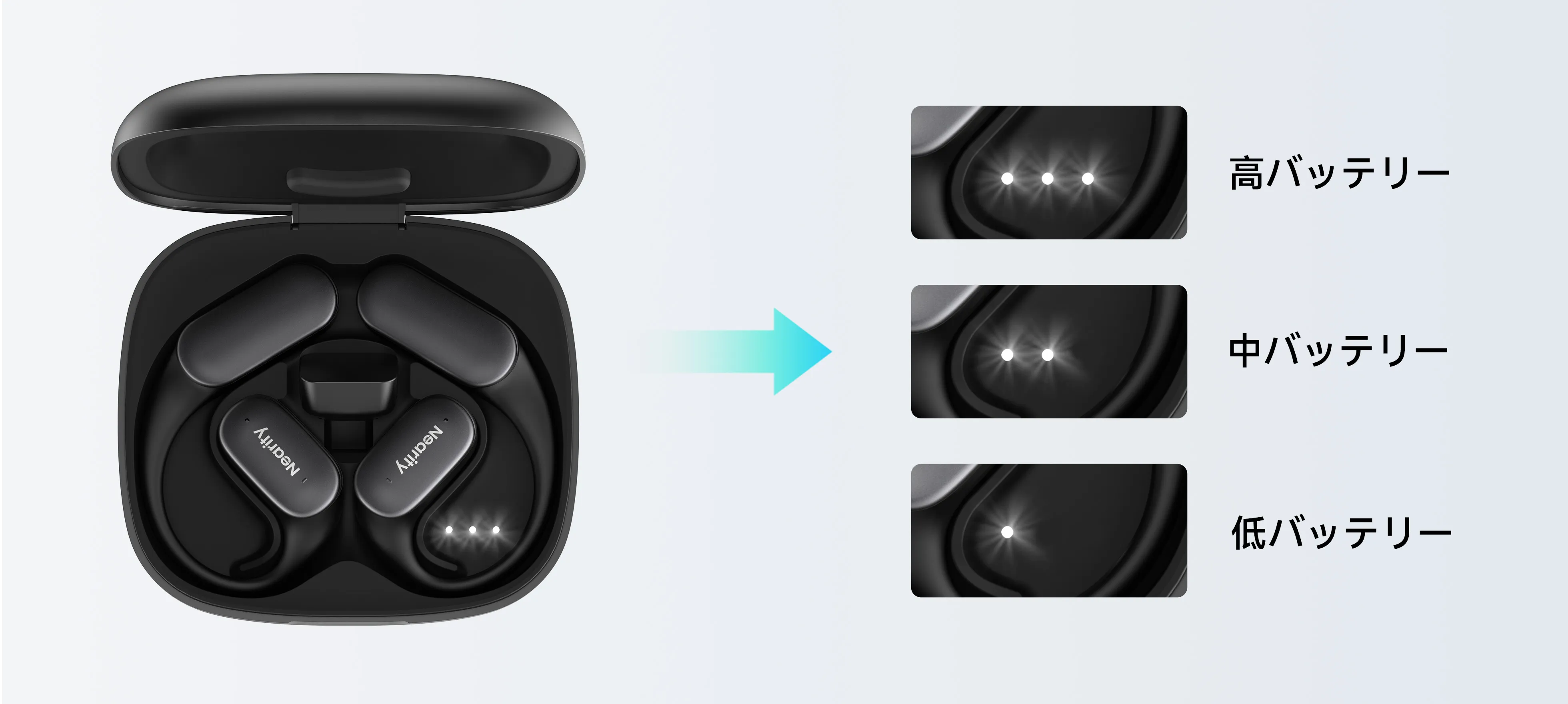 Nearity Open Ear Wireless Earbuds MemPod Fit 2