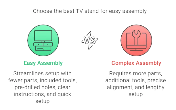 Choose the best tv stands with mounts for easy assembly