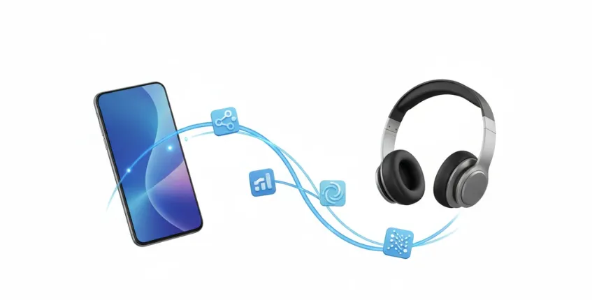 Bluetooth codec connection between Android phone and wireless headset