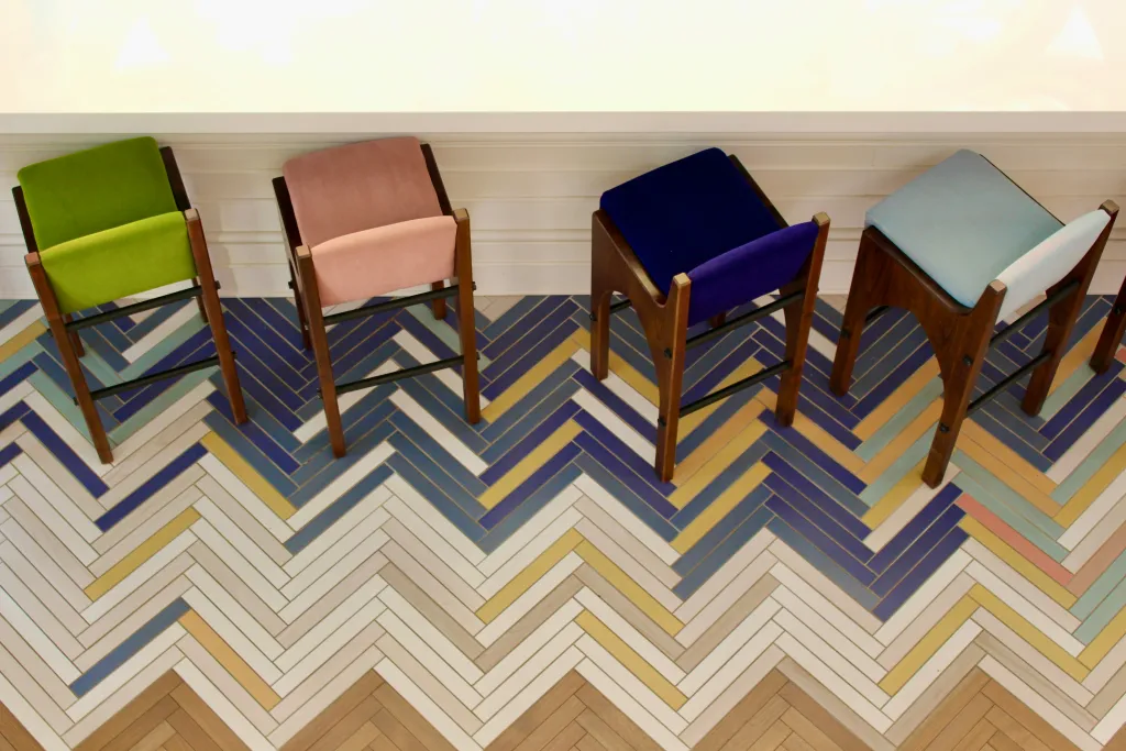 colorful chairs features