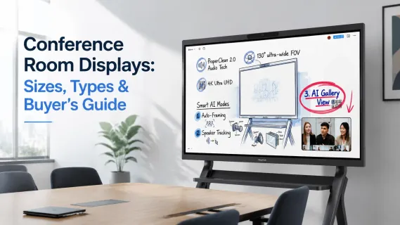 Conference Room Displays: Sizes, Types & Buyer's Guide
