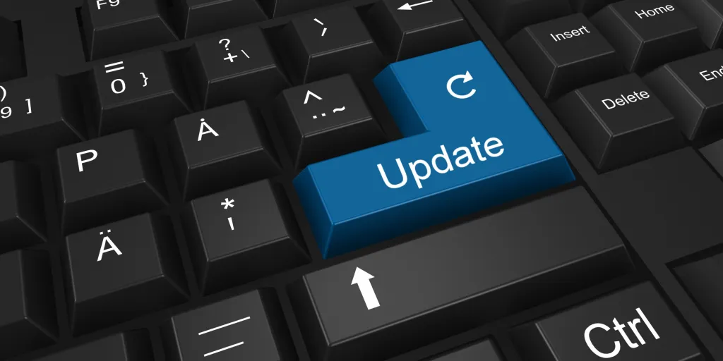 Die upgrade taste auf der tastatur ihres computers