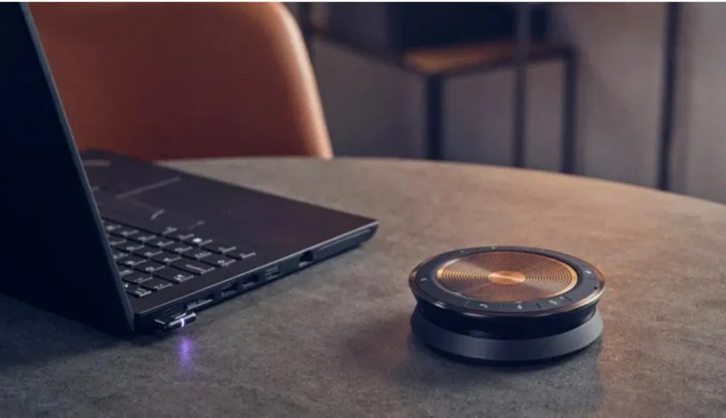 Epos expand40 portable speakerphone.