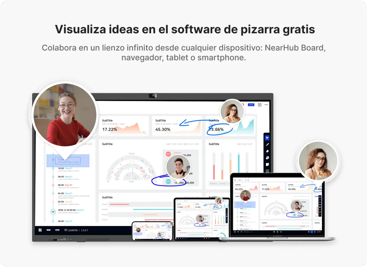 Nearhub Board S pro touch screen canva whiteboard software for windows free