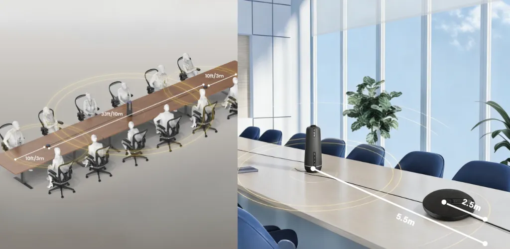 Nearity 360 Alien and Meeting Owl 5 Pro expansion mic comparison 