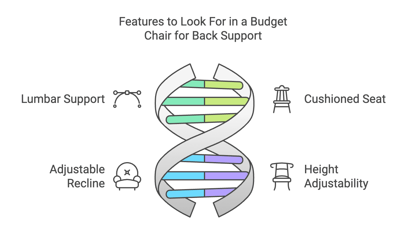 Features to look for in a budget chair for back support