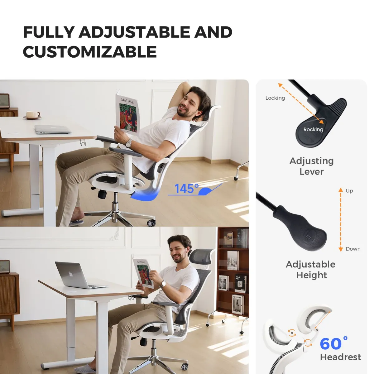 Adjustbale height adjustable chairs