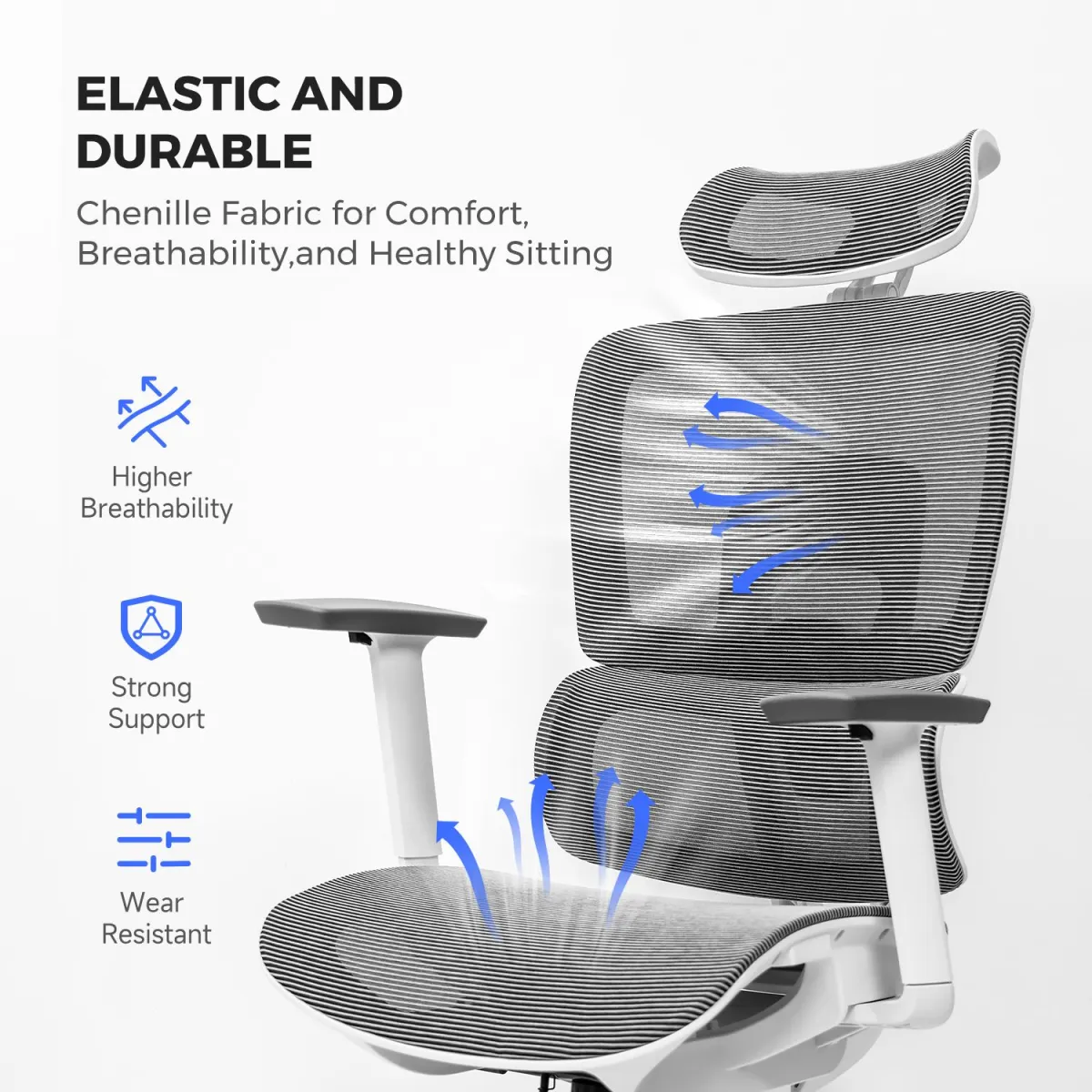 Elastic desk chairs for tall man