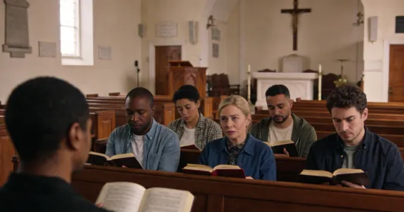 group bible study in church