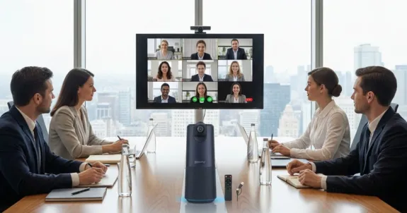 having video conferencing with 360 alien