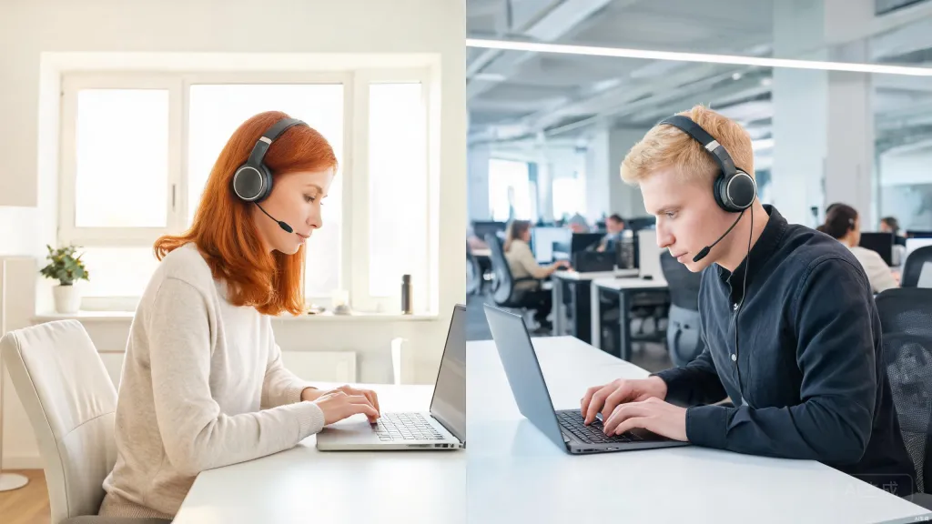 home office vs open office scenarios