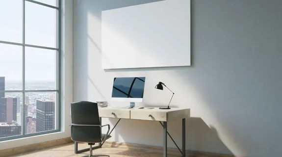 家庭用ホワイトボードが部屋にある