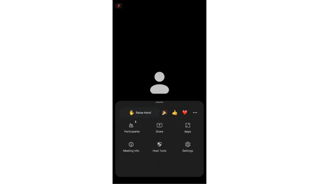 Tutorial on How to Raise Hand in Zoom Meetings on ios.