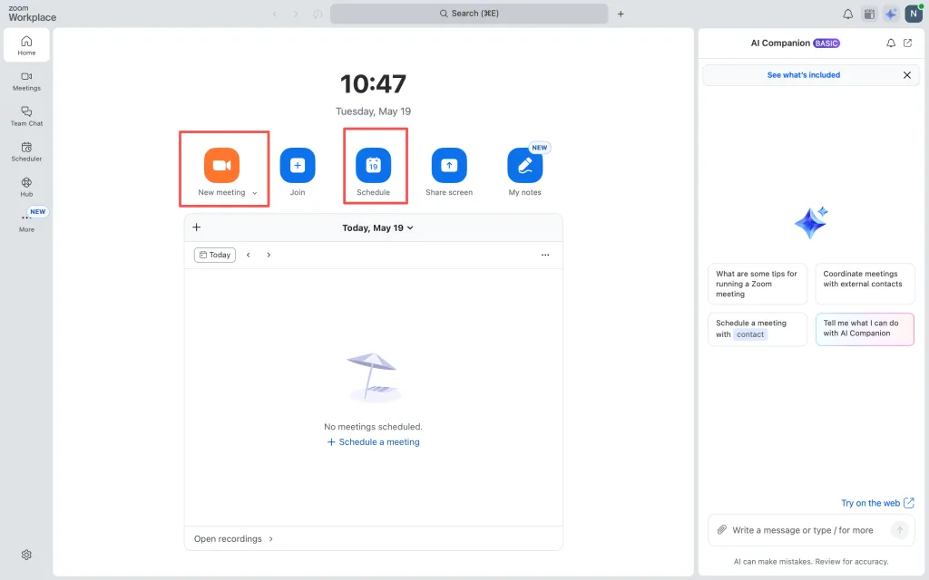 How to set up a zoom meeting: a quick meeting.